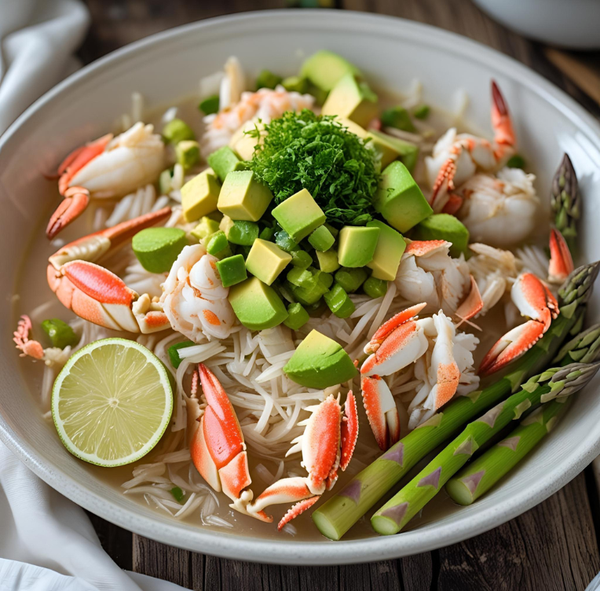 Crab, Avocado, and Asparagus Low Country Boil - Recipe Library - I AM ...