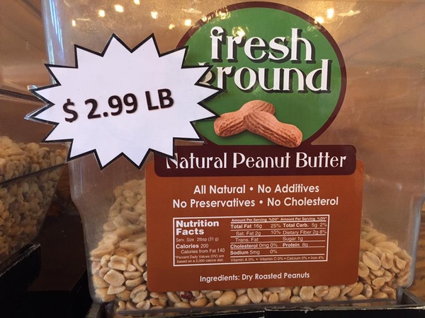 Fresh Ground Natural Peanut Butter - Food Library - I AM Faithfully Fit